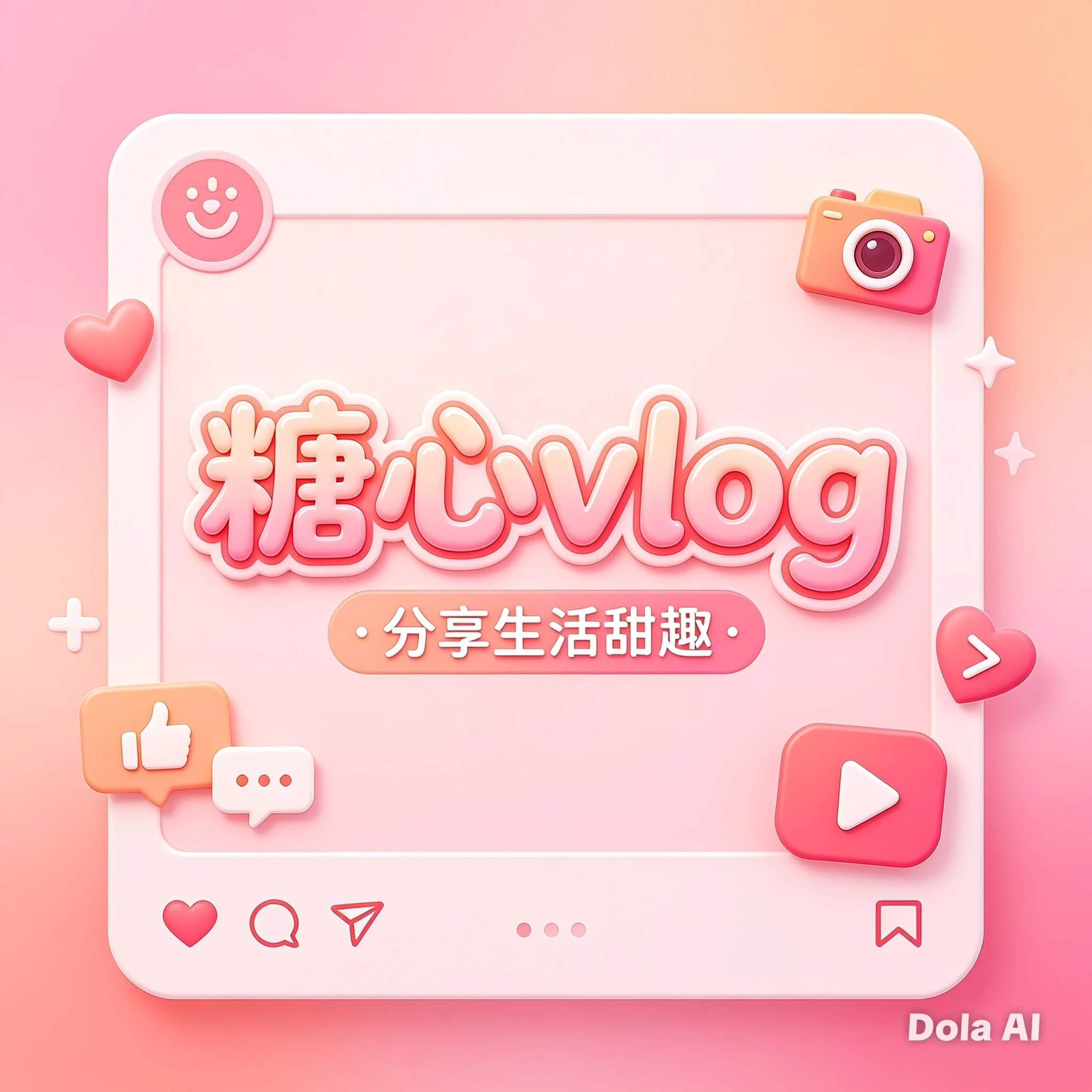 糖心Vlog短视频日记主题画面
